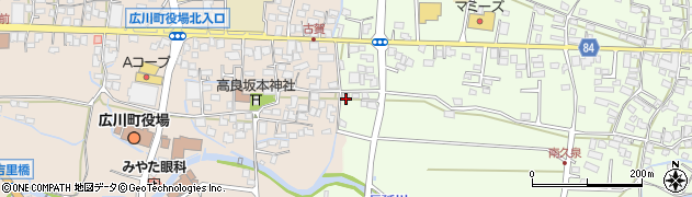 福岡県八女郡広川町久泉471周辺の地図