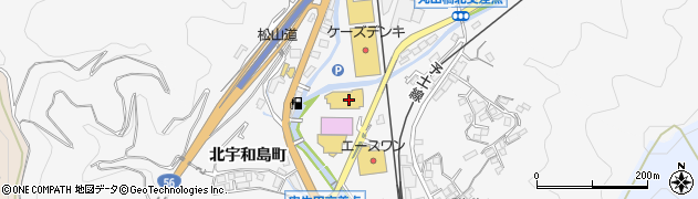 ダイレックス　北宇和島店周辺の地図