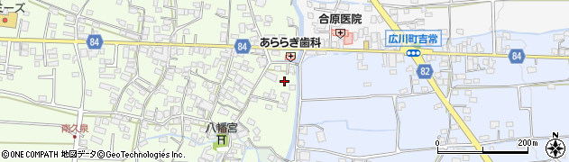 福岡県八女郡広川町久泉7-6周辺の地図