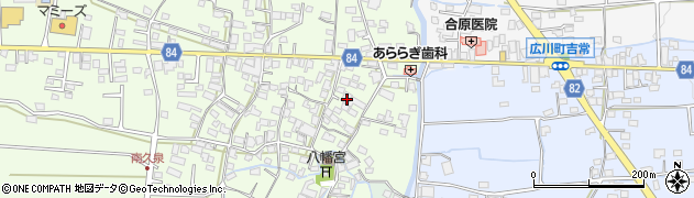 福岡県八女郡広川町久泉71-1周辺の地図