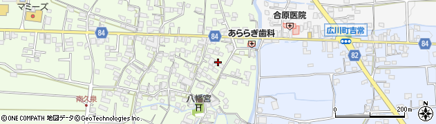 福岡県八女郡広川町久泉73周辺の地図