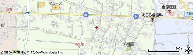 福岡県八女郡広川町久泉564周辺の地図