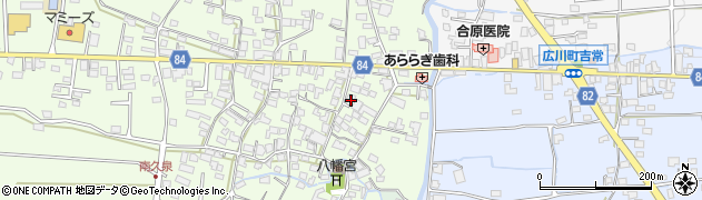 福岡県八女郡広川町久泉71周辺の地図