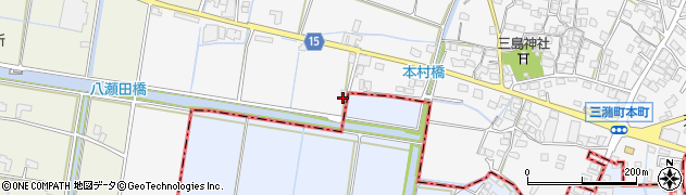 福岡県久留米市三潴町西牟田1442周辺の地図