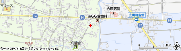 福岡県八女郡広川町久泉8周辺の地図
