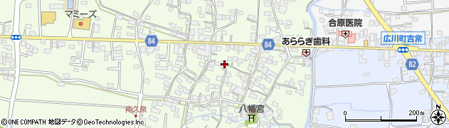 福岡県八女郡広川町久泉417周辺の地図
