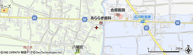 福岡県八女郡広川町久泉7-1周辺の地図