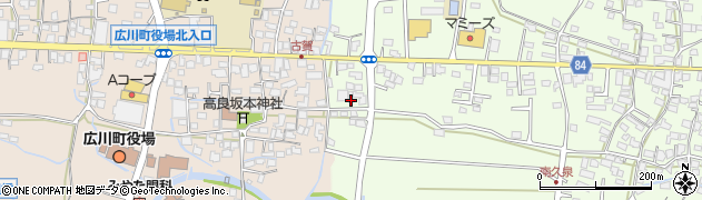 福岡県八女郡広川町久泉457周辺の地図