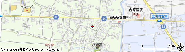 福岡県八女郡広川町久泉121周辺の地図
