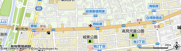 ジョイフル 萩原店周辺の地図