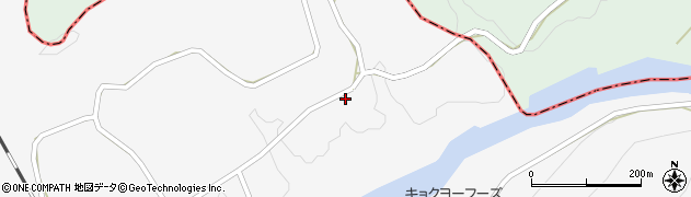 愛媛県北宇和郡松野町延野々384周辺の地図