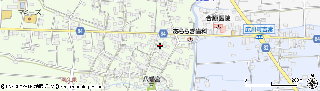 福岡県八女郡広川町久泉77周辺の地図