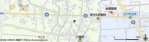 福岡県八女郡広川町久泉123周辺の地図