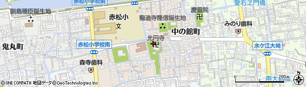 佐賀県佐賀市中の館町周辺の地図