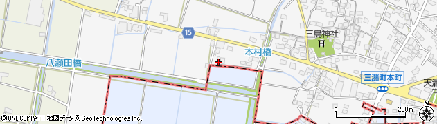福岡県久留米市三潴町西牟田1439周辺の地図