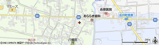 福岡県八女郡広川町久泉80周辺の地図