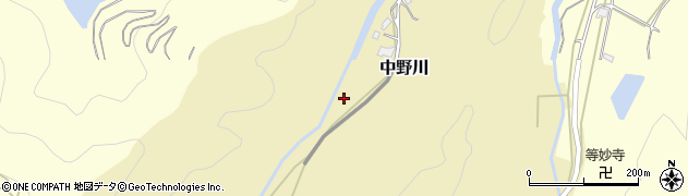 愛媛県北宇和郡鬼北町中野川365周辺の地図