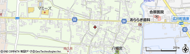 福岡県八女郡広川町久泉575-8周辺の地図