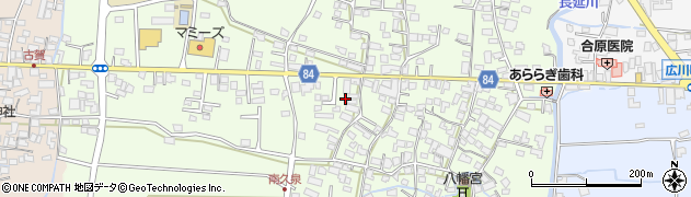 福岡県八女郡広川町久泉571周辺の地図
