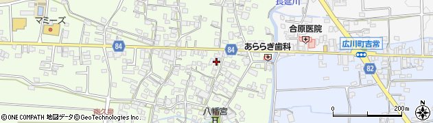 福岡県八女郡広川町久泉118-1周辺の地図