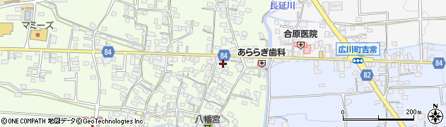 福岡県八女郡広川町久泉79周辺の地図