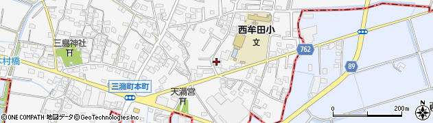 福岡県久留米市三潴町西牟田4399周辺の地図