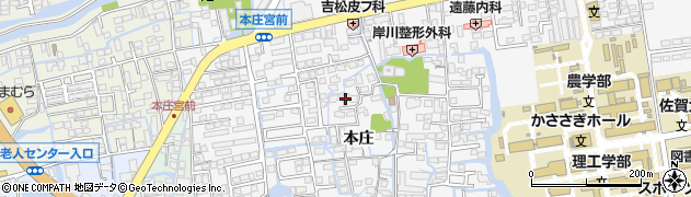 佐賀県佐賀市本庄町本庄908周辺の地図