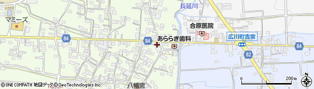 福岡県八女郡広川町久泉82-3周辺の地図