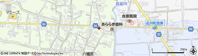 福岡県八女郡広川町久泉82周辺の地図