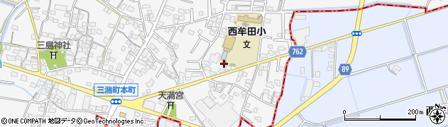 福岡県久留米市三潴町西牟田4411周辺の地図