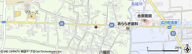 福岡県八女郡広川町久泉106周辺の地図