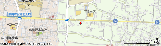 福岡県八女郡広川町久泉490周辺の地図