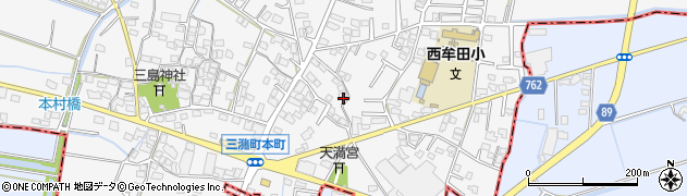 福岡県久留米市三潴町西牟田4515周辺の地図