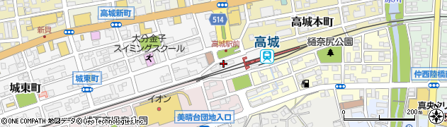 ＪＲ九州大分鉄道寮周辺の地図