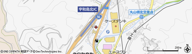 ゲオ　北宇和島店周辺の地図