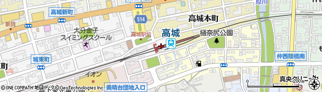 高城駅周辺の地図