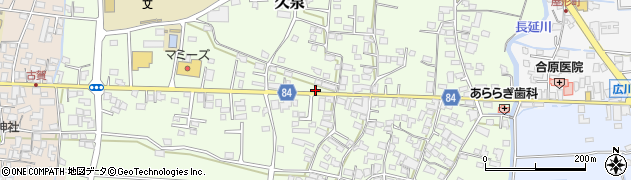 福岡県八女郡広川町久泉548周辺の地図