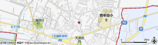 福岡県久留米市三潴町西牟田4517周辺の地図