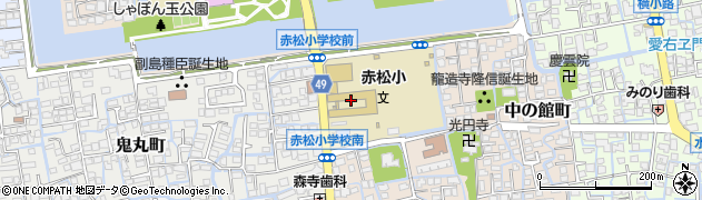 佐賀市立赤松小学校周辺の地図