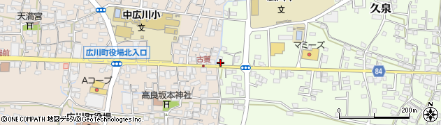 福岡県八女郡広川町久泉476周辺の地図