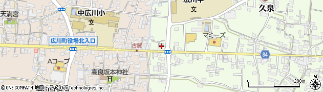 福岡県八女郡広川町久泉484周辺の地図
