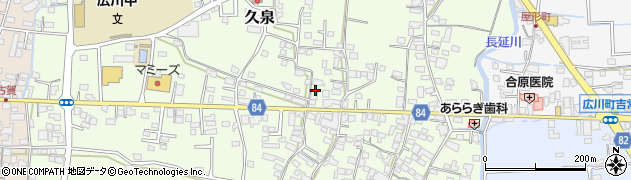 福岡県八女郡広川町久泉781-4周辺の地図