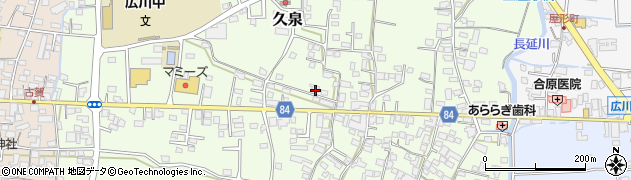 福岡県八女郡広川町久泉783周辺の地図