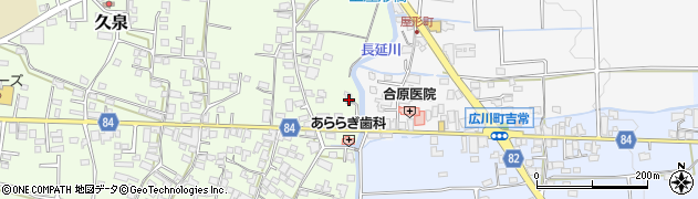 福岡県八女郡広川町久泉599周辺の地図