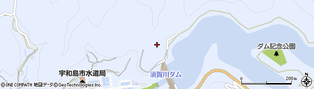 須賀川ダム周辺の地図