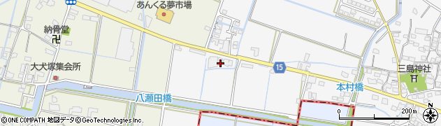 福岡県久留米市三潴町西牟田1290周辺の地図
