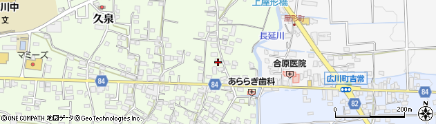 福岡県八女郡広川町久泉94周辺の地図