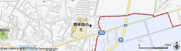 福岡県久留米市三潴町西牟田4364周辺の地図