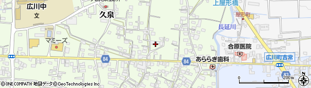福岡県八女郡広川町久泉578周辺の地図