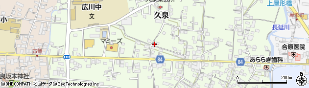福岡県八女郡広川町久泉786周辺の地図